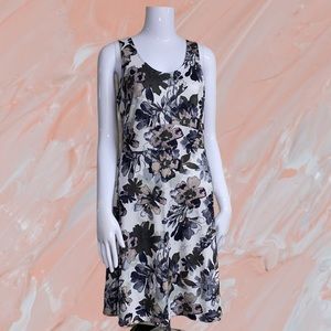 LOLë Black & White Floral Sundress